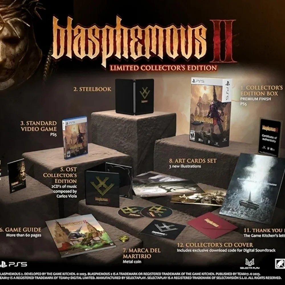 Blasphemous II Limited Collector's Edition for Playstation 5 Video Game NEW!!